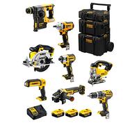 DeWALT Kit DWK800 (DCD796 + DCH273 + DCG405 + DCF887 + DCF894 + DCS331 + DCS391 + DCL050 + 3 Batteries de 5,0 Ah + Chargeur + Caddy 3en1)