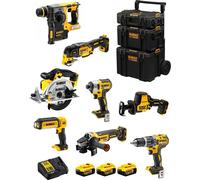 DeWALT Kit DWK802 (DCD796 + DCH273 + DCG405 + DCF887 + DCS355 + DCS369 + DCS391 + DCL050 + 3 x 5,0 Ah + DCB115 + Caddy 3en1)