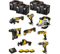 DeWALT Kit DWK802T (DCD796 + DCH273 + DCG405 + DCF887 + DCS355 + DCS369 + DCS391 + DCL050 + 3 x 5.0 Ah + DCB115 + 4 x TSTAK VI)
