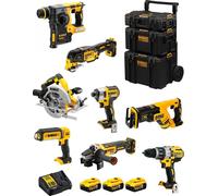DeWALT Kit DWK803 (DCD996 + DCH273 + DCG405 + DCF887 + DCS355 + DCS367 + DCS570 + DCL050 + 3 x 5.0 Ah + DCB115 + 3en1 Caddy)