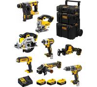 DeWALT Kit DWK804 (DCD796 + DCH273 + DCG405 + DCF887 + DCS331 + DCS369 + DCS391 + DCL050 + 3 x 5.0 Ah + DCB115 + 3en1 Caddy)