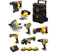 DeWALT Kit DWK805 (DCD996 + DCH273 + DCG405 + DCF887 + DCS334 + DCS367 + DCS570 + DCL050 + 3 x 5.0 Ah + DCB115 + 3en1 Caddy)