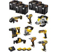DeWALT Kit DWK900T (DCD796 + DCH273 + DCG405 + DCF887 + DCF894 + DCS331 + DCS391 + DCS369 + DCL050+ 3x5,0Ah +DCB115+ 4xTSTAK VI)