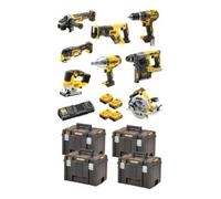 DEWALT Kit perceuse à percussion sans fil 18V / 5Ah DEWALT DCD 796, DCF 899 HN, DCH 273, DCG 405, DCS 367, DCS 355, DCS 570, DCS 334, DCB 184 Quantité:1