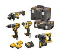 DEWALT Kit perceuse-visseuse à percussion sans fil DEWALT 18V / 5Ah DCD 796, DCF 887, DCH 273, DCG 405, DCB 184 Quantité:1