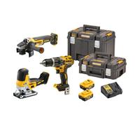 DEWALT Kit perceuse-visseuse à percussion sans fil DEWALT 18V / 5Ah DCD 796, DCG 405, DCS 335, DCB 184 Quantité:1