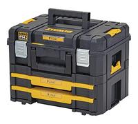 DeWalt Kit TSTAK 2 pièces DWST83395-1 – Coffret & tiroir IP54, 30 kg, noir/jaune