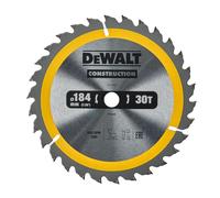 DEWALT Lame de Scie Circulaire Portative Construction, 184x16mm, 30 dents DT1940-QZ