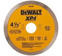 DEWALT Lame diamant pour carrelage en porcelaine, humide/sec, 10,4 cm (DW4765), jaune