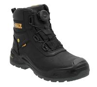 DEWALT Lander Chaussures de sécurité imperméables en cuir nubuck pour homme Coupe large Fermeture BOA non métallique Bottes de travail, Noir, 41 EU Large