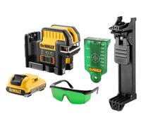 DeWALT - Laser croisé sans fil 10,8 V, portée 50 m, avec accessoires, 1 batterie 2,0 Ah XR, chargeur DCE0825D1G