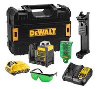 DeWALT - Laser croisé sans fil 10,8 V, portée 50 m, avec accessoires, 1 batterie 2,0 Ah XR, chargeur DCE0811D1G