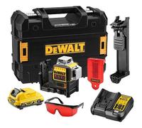 DeWALT - Laser croisé sans fil 10,8 V, portée 50 m, avec accessoires, 1 batterie 2,0 Ah XR, chargeur DCE089D1R