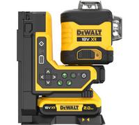 DEWALT Laser multi-lignes sans fil 3x360° DCLE34035D1, 18 Volts, avec télécommande, Laser Cross Ligne