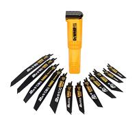 DEWALT - Lot De 12 Lames Pour Scie Sabre - DT2441L-QZ - lame scie sabre 2 x DT 2307L, 2 x DT 2308L, 1 x DT 2408L, 2 x DT 2300L, 2 x DT 2301L, 1 x DT 2407L, 2 x DT 2315L - Avec Coffret De Rangement