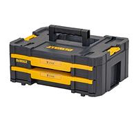 DEWALT - Mallette de transport - composé d'une caisse de rangement vide - possède 2 tiroirs et 1 diviseur - capacité de charge maximale de 7,5 kg - DWST1-70706