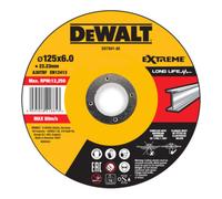DEWALT Meule à ébarber DEWALT EXTREME 125x6x22,23mm métal type 42 (déportée) DX7941-AE Quantité:1