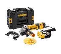 DEWALT Meuleuse d'angle 125 mm, 1500W + set pour poncer le béton DWE4257KT