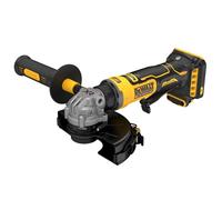 DEWALT Meuleuse d’angle compacte 125mm Brushless 18V XR, DCG404N-XJ | Meuleuse d’angle compacte 125mm 18V XR brushless avec frein électronique, embrayage et démarrage progressif.