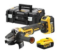 DEWALT Meuleuse d'angle 18V XR Ø 125 mm 2x5 Ah - DCG405P2-QW