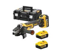 DeWALT - Meuleuse d'angle AKU 18V 125 mm, 3x batterie 5,0 Ah XR, chargeur DCG405P3