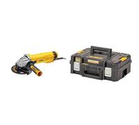 DEWALT - Meuleuse d'Angle - DWE4237-QS - Meuleuse avec Protection Anti-Redémarrage & Coffret TSTAK Petite Contenance DWST83345-1 - IP54 - Poignée de Transport Avant et Supérieur