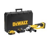 DeWALT - Meuleuse d'angle sans fil 18V 125 mm, 2 batteries 4,0 Ah XR, chargeur DCG412M2