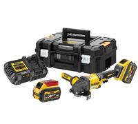 DeWALT - Meuleuse d'angle sans fil 54V 125 mm, 2 batteries 6,0 Ah FLEXVOLT, chargeur DCG418T2