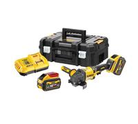 DeWALT - Meuleuse d'angle sans fil 54V 125 mm, 2 batteries 9,0 Ah FLEXVOLT, chargeur DCG418X2