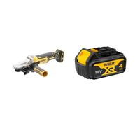 DEWALT - Meuleuse Tête Plate Brushless XR 18V 5Ah Li-Ion - DCG405FN-XJ - Meuleuse d'Angle sans Fil avec Poignée Latérale et Freinage Automatique & Batterie XR 18V 4 Ah Li-Ion - DCB182-XJ