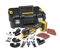 DeWalt Multi-Cutter Brushless - XR 18V - DCS355D2-QW - Multi-Cutter sans Fil en Coffret avec 2 Batteries, Chargeur et 32 Accessoires - Outil Idéal pour Découpe et Ponçage - 20000 orb/min Argenté