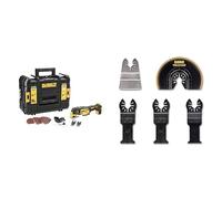 DEWALT - Multi-Cutter XR 18V - DCS355NT-XJ - L'Outil Multifonctionnel Oscillant & Coffret de 5 Pieces DEWALT 2XDT20701/DT20704/DT20711 /DT20714 Pour Multi-Cutter - DT20715