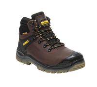DEWALT Newark S3 Imperméable Sécurité Randonneur Bottes Marron GB 9 Eur 43