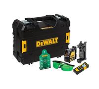 DEWALT Nivel Láser autonivelante vert de 2 líneas en cruz (horizontal y vertical) + Medidor láser de distancias alcance de 30m pour pros et bricoleurs, idéal pour assemblage résistant, norme technique
