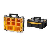 DEWALT Organiseur TSTAK DWST82968-1 - Etanche IP54-7,8L - Pour Petites Pièces et Accessoires - Couvercle en Polycarbonate Transparent & DeWalt
