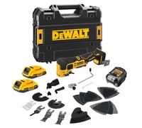 Outil multifonction sans fil DeWalt DCS358D2 QW | 18V | Oscillation : 0 à 19 000 oscillations par minute | 2 batteries de 2,0 Ah