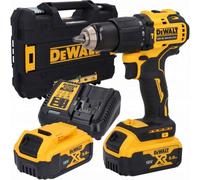 DeWALT - Perceuse à percussion sans fil 18V, 2 batteries 5,0 Ah Li-Ion XR, chargeur DCD709P2T