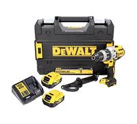DEWALT - Perceuse Visseuse à Percussion Brushless XR 18V Li-Ion 5Ah - DCD996P2-QW - Perceuse Sans Fil avec Coffret TSTAK, 2 Batteries, Chargeur - 3 Vitesses (0-450/1300/2000 tr/min) - Mandrin 13mm
