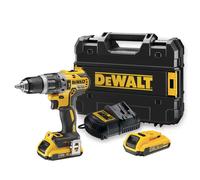 DeWALT - Perceuse-visseuse à percussion sans fil 18V, 2 batteries 2Ah XR DCD796D2