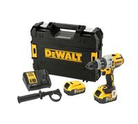 DeWALT - Perceuse-visseuse à percussion sans fil 18V, 2 batteries 5,0 Ah Li-lon, chargeur DCD996P2