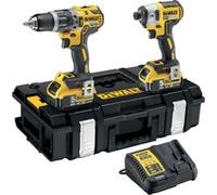 DEWALT Perceuse-visseuse à percussion sans fil DCK266P2 Set, 18V, 2 pièces, Perceuse à percussion