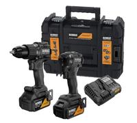 DeWALT - Ensemble perceuse à percussion et hocs sans fil 18 V, McLaren, 2 batteries Li-Ion XR 5,0 Ah, chargeur DCK2222MP2T
