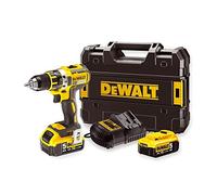 DEWALT - Perceuse Visseuse Compact Brushless XR 18V Li-Ion 5Ah - DCD791P2-QW - Perceuse sans Fil avec Coffret TSTAK et Chargeur - 2 Vitesses (0-550/2000 tr/min) - Mandrin 13mm - 460W