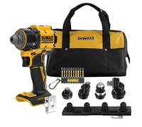 DEWALT Perceuse-visseuse multi-têtes 18V XR, 4 têtes, DCD803KN-XJ