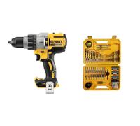DeWalt Perceuse visseuse percussion Premium XRP 18V - sans batterie ni chargeur - coffret TSTAK DEWDCD996NT Jaune/Noir & Coffret de 100 Pièces de Perçage et Vissage Haute Performance - DT71563-QZ