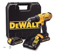 Perceuse-visseuse 18V XR - DEWALT - avec 2 batteries 18V 1,5 Ah - chargeur - mallette -DCD771S2-QW