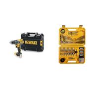 DEWALT - Perceuse-Visseuse XR 18V - DCD791NT-XJ - Perceuse Compact sans Fil avec Mallette TSTAK & Coffret de 100 Pièces de Perçage et Vissage Haute Performance - DT71563-QZ