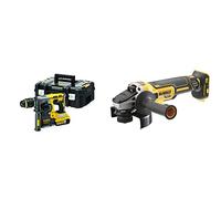 DEWALT - Perforateur SDS-PLUS Brushless 2J XR 18V - DCH273NT-XJ & Meuleuse Burshless XR 18V 5Ah Li-Ion - DCG405NT-XJ - Meuleuse Électrique sans Fil avec Coffret TSTAK