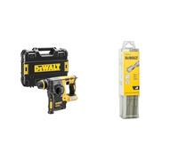 DEWALT Perforateur SDS-PLUS Brushless 2J XR 18V - Marteau Perforateur sans Fil avec un Coffret TSTAK & Jeu de 6 Forets SDS-PLUS - DT60302-QZ - Forets Ø6mm x2, Ø8mm x2; Ø10mm x2