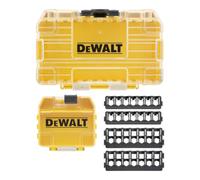 DEWALT Petit coffret DEWALT TOUGHCASE™ y compris boîte de déversement et supports pour embouts de vissage 25mm et 57mm, vide à remplir DT70801-QZ Quantité:1